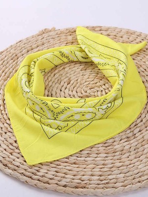 Кърпа за глава бандана HoodStyle Bandana в жълто