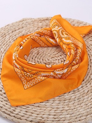 Кърпа за глава бандана Bandana в тъмножълт цвят