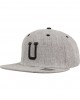 Шапка с козирка в сиво Letter Snapback U, Urban Classics, Шапки с козирка - Complex.bg