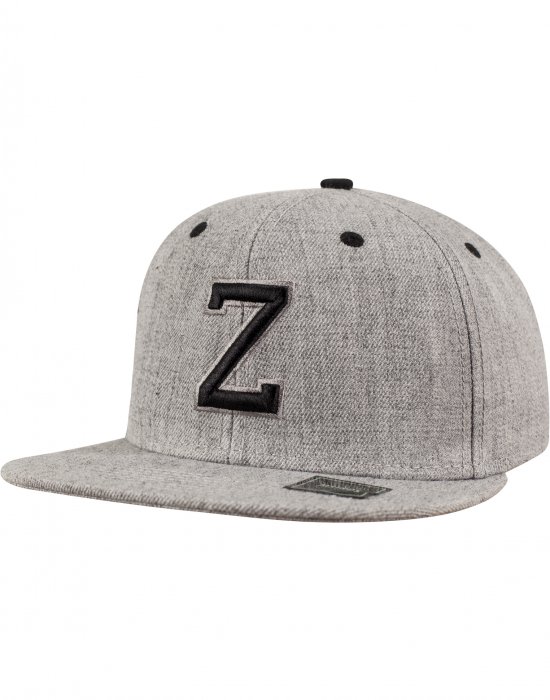 Шапка с козирка в сиво Letter Snapback Z, Urban Classics, Шапки с козирка - Complex.bg