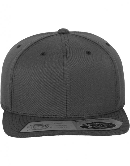 Шапка с козирка в тъмносиво 110 Fitted Snapback, Urban Classics, Шапки с козирка - Complex.bg