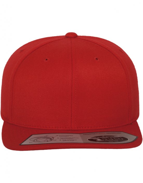 Шапка с козирка в червено 110 Fitted Snapback, Urban Classics, Шапки с козирка - Complex.bg