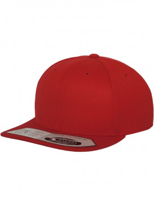 Шапка с козирка в червено 110 Fitted Snapback