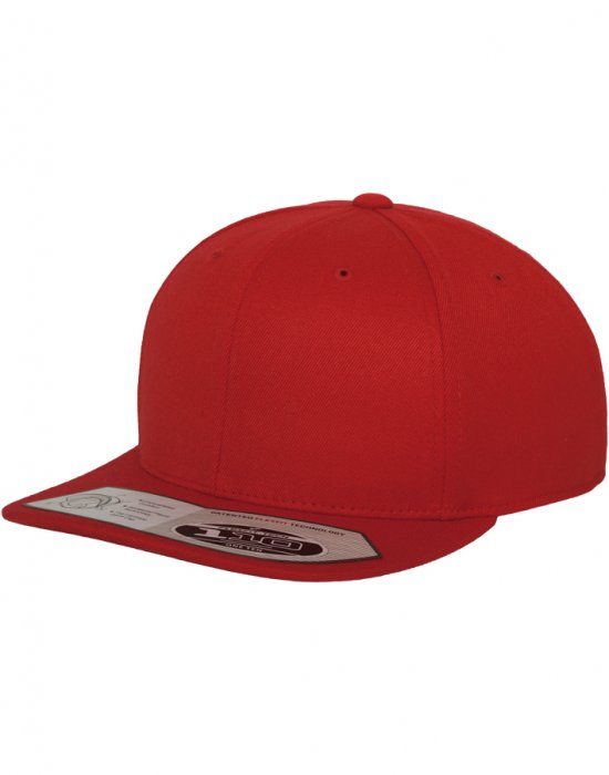 Шапка с козирка в червено 110 Fitted Snapback, Urban Classics, Шапки с козирка - Complex.bg