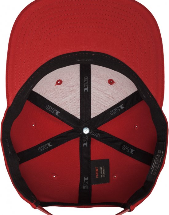 Шапка с козирка в червено 110 Fitted Snapback, Urban Classics, Шапки с козирка - Complex.bg