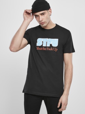 Мъжка тениска Mister Tee STFU в черен цвят