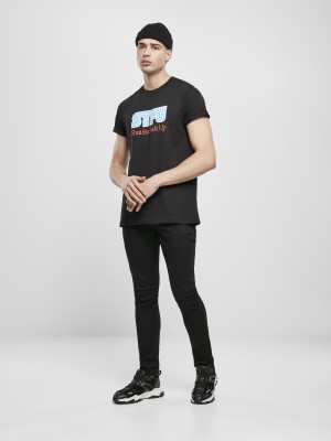 Мъжка тениска Mister Tee STFU в черен цвят