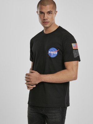 Мъжка черна тениска Mister Tee NASA Insignia