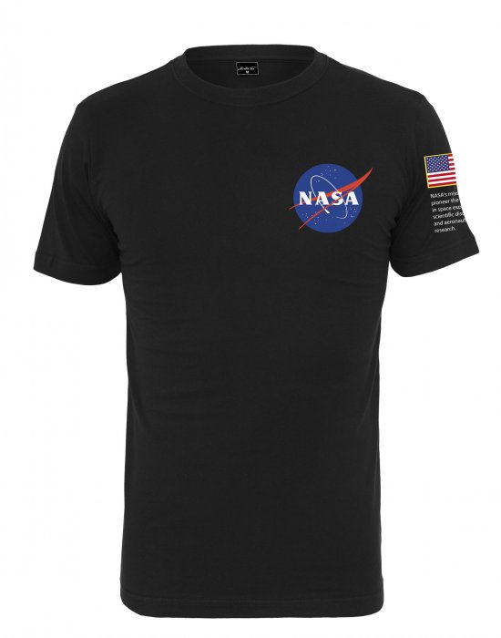 Мъжка черна тениска Mister Tee NASA Insignia, Mister Tee, Тениски - Complex.bg