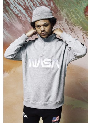 Мъжка сива блуза Mister Tee NASA Wormlogo