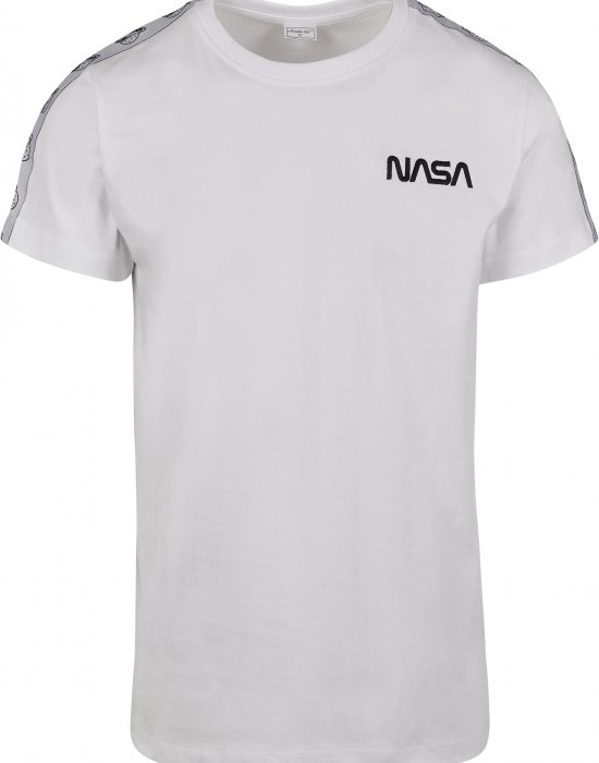 Мъжка бяла тениска Mister Tee NASA Rocket Tape, Mister Tee, Тениски - Complex.bg