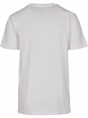 Мъжка бяла тениска Mister Tee NASA Logo Embroidery