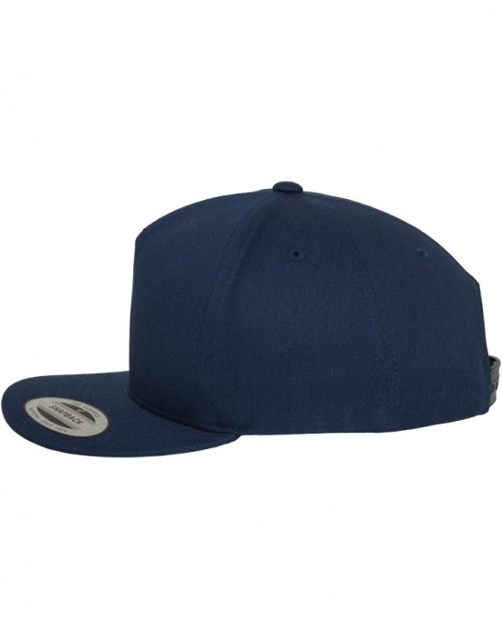 Шапка с козирка в тъмносиньо Classic 5 Panel Snapback, Urban Classics, Шапки с козирка - Complex.bg