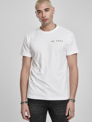 Мъжка тениска Mister Tee Be Free Stay Wild в бяло