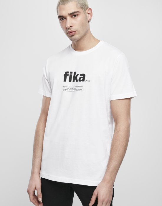 Мъжка тениска Mister Tee Fika Definition в бяло, Mister Tee, Тениски - Complex.bg