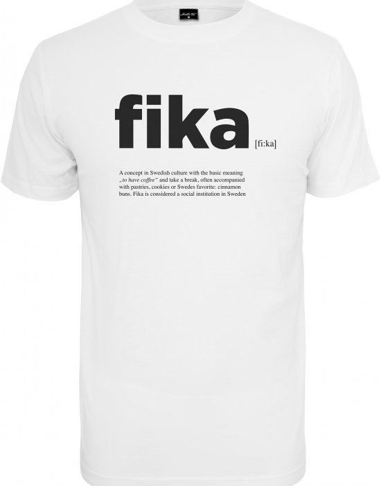 Мъжка тениска Mister Tee Fika Definition в бяло, Mister Tee, Тениски - Complex.bg