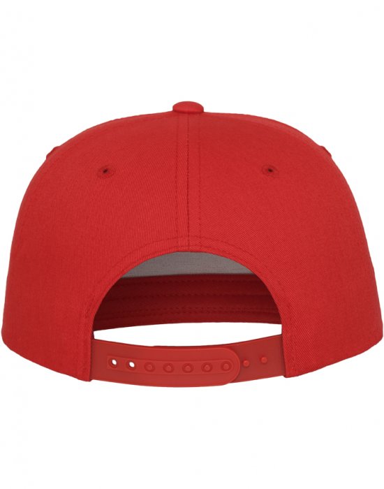 Шапка с козирка в червено Classic 5 Panel Snapback, Urban Classics, Шапки с козирка - Complex.bg