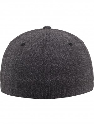Шапка с коризка черна Fine Melange Flexfit black