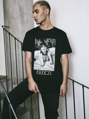 Мъжка тениска Mister Tee Fuck It 2.0 в черно