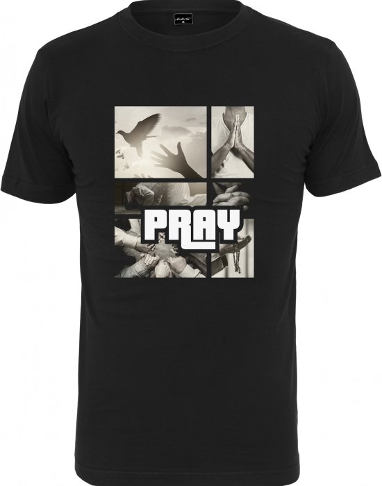 Мъжка тениска Mister Tee Pray в черен цвят, Mister Tee, Тениски - Complex.bg