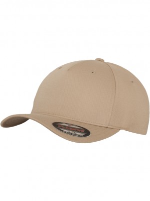 Спортна шапка с козирка каки цвят Flexfit 5