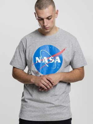 Мъжка тениска Mister Tee NASA в сив цвят