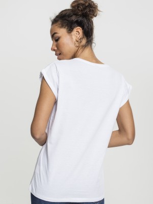 Бяла дамска тениска Mister Tee NASA Insignia