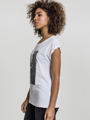 Дамска бяла тениска Merchcode Rita Ora