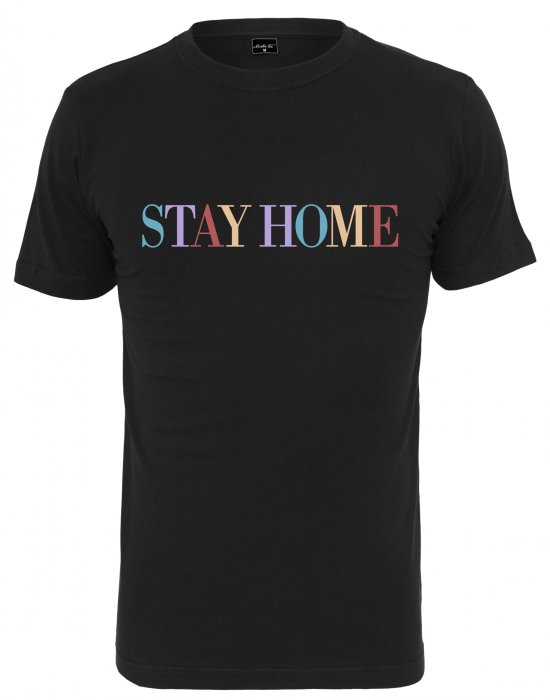 Тениска Mister Tee Stay Home в черен цвят, Mister Tee, Тениски - Complex.bg