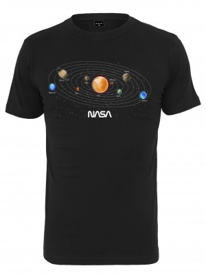 Мъжка тениска Mister Tee NASA Space в черен цвят