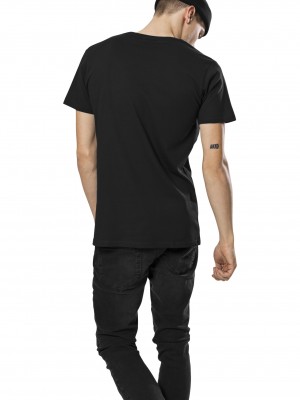 Мъжка черна тениска Merchcode Batman Logo Мъжка черна тениска Merchcode Batman Logo