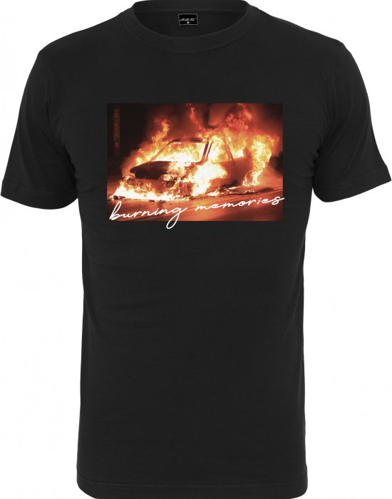 Мъжка тениска Mister Tee Burning Car в черно, Mister Tee, Тениски - Complex.bg