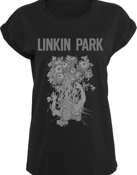 Дамска черна тениска Merchcode Linkin Park Eye Guts, MERCHCODE, Тениски - Complex.bg