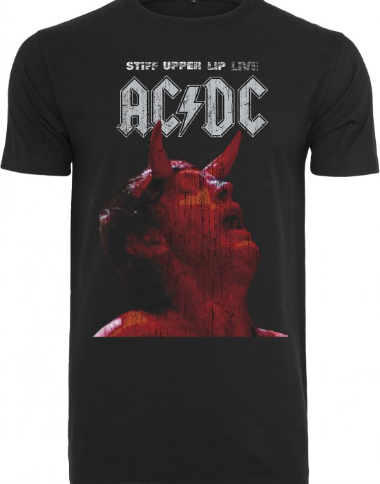 Мъжка черна тениска Merchcode AC/DC Stiff, MERCHCODE, Тениски - Complex.bg