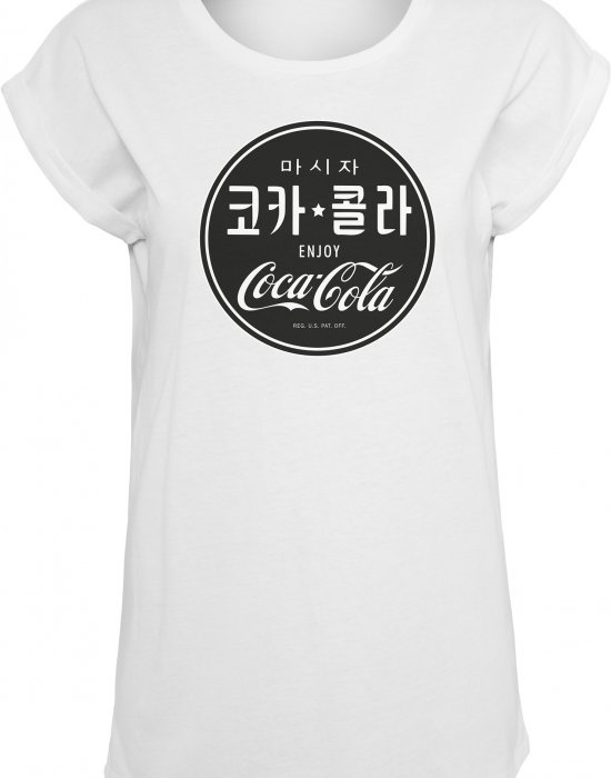 Дамска тениска Merchcode Coca Cola Chinese в бял цвят, MERCHCODE, Тениски - Complex.bg