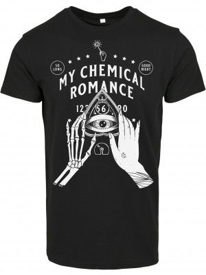 Мъжка тениска Merchcode My Chemical Romance Pyramid в черен цвят
