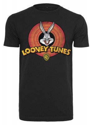Мъжка тениска Merchcode Looney Tunes Bugs Bunny Logo в черен цвят