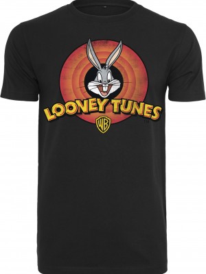 Мъжка тениска Merchcode Looney Tunes Bugs Bunny Logo в черен цвят