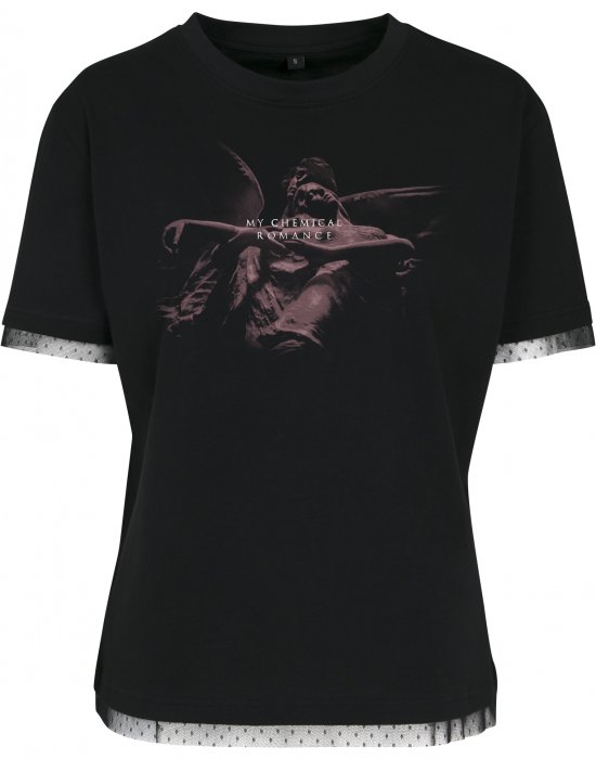 Дамска тениска Merchcode My Chemical Romance Shrine Angel Laces в черен цвят, MERCHCODE, Тениски - Complex.bg