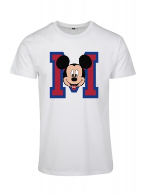 Мъжка тениска Merchcode Mickey Mouse M Face в бял цвят