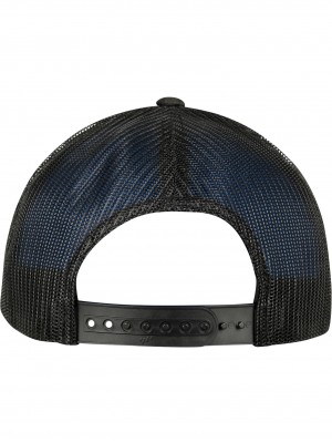 Шапка с козирка MERCHCODE Retro Trucker в черен камуфлаж Шапка с козирка MERCHCODE Retro Trucker в черен камуфлаж