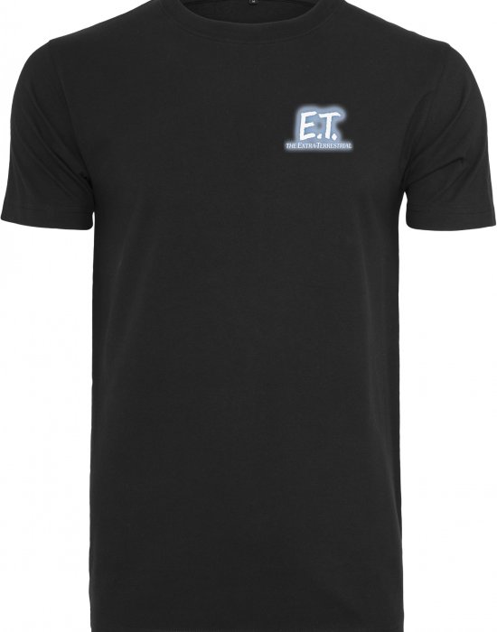 Мъжка тениска Merchcode Ladies E.T. Logo And Space в черен цвят, MERCHCODE, Тениски - Complex.bg