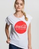 Дамска бяла тениска MERCHCODE Coca Cola Round Logo, MERCHCODE, Тениски - Complex.bg