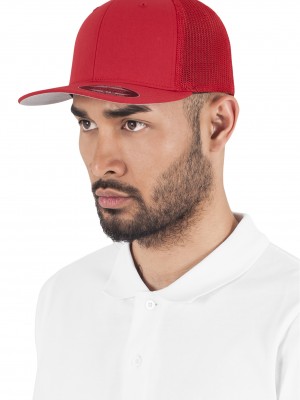 Шапка с козирка в червено Flexfit Mesh Trucker Шапка с козирка в червено Flexfit Mesh Trucker