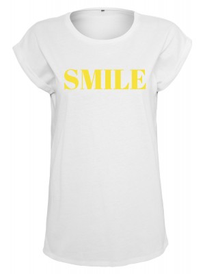 Дамска бяла тениска Mister Tee Smile