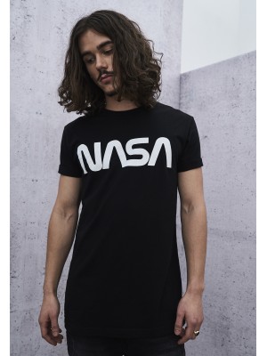 Мъжка тениска Mister Tee NASA Worm в черен цвят