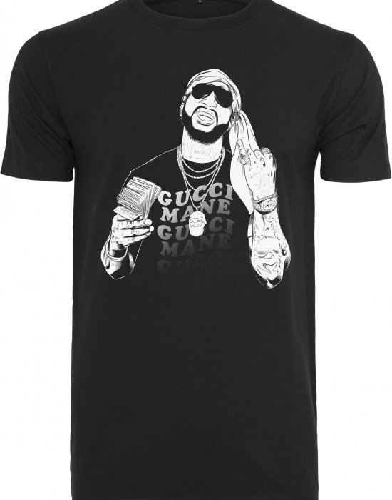 Мъжка черна тениска Merchcode Gucci Mane Money, MERCHCODE, Тениски - Complex.bg