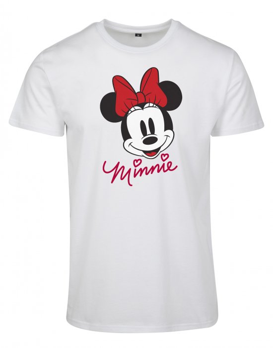 Дамска тениска Merchcode Minnie Mouse в бял цвят, MERCHCODE, Тениски - Complex.bg