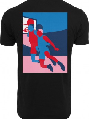 Мъжка тениска Mister Tee Colored Basketball Player в черен цвят