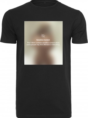Мъжка тениска Mister Tee Sensitive Content в черен цвят